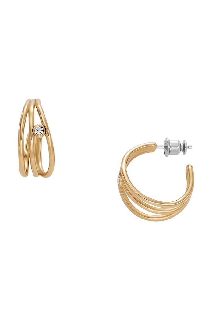 Skagen kolczyki cyrkonia złoty SKJ1759710