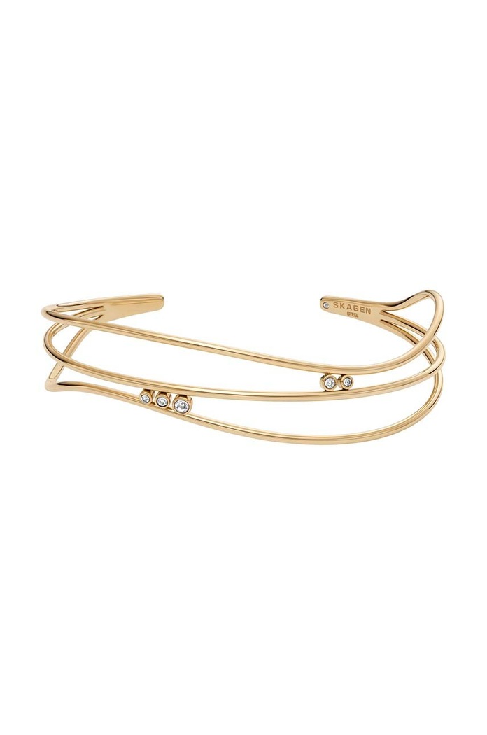 Náramek Skagen zirkonie zlatá SKJ1764710