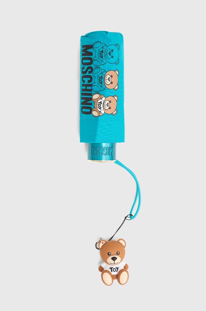 Doplňky Deštník Moschino 8061.supermini tyrkysová
