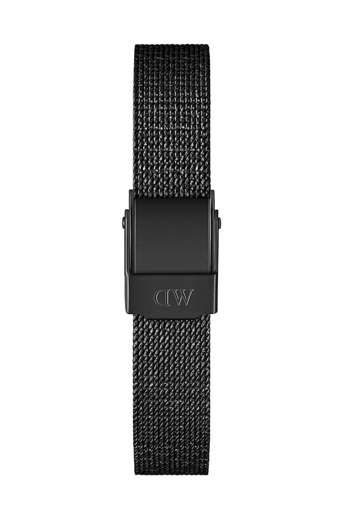 Daniel Wellington pasek do zegarka Quadro Petite Pressed Ashfield Black czarny DW00200277