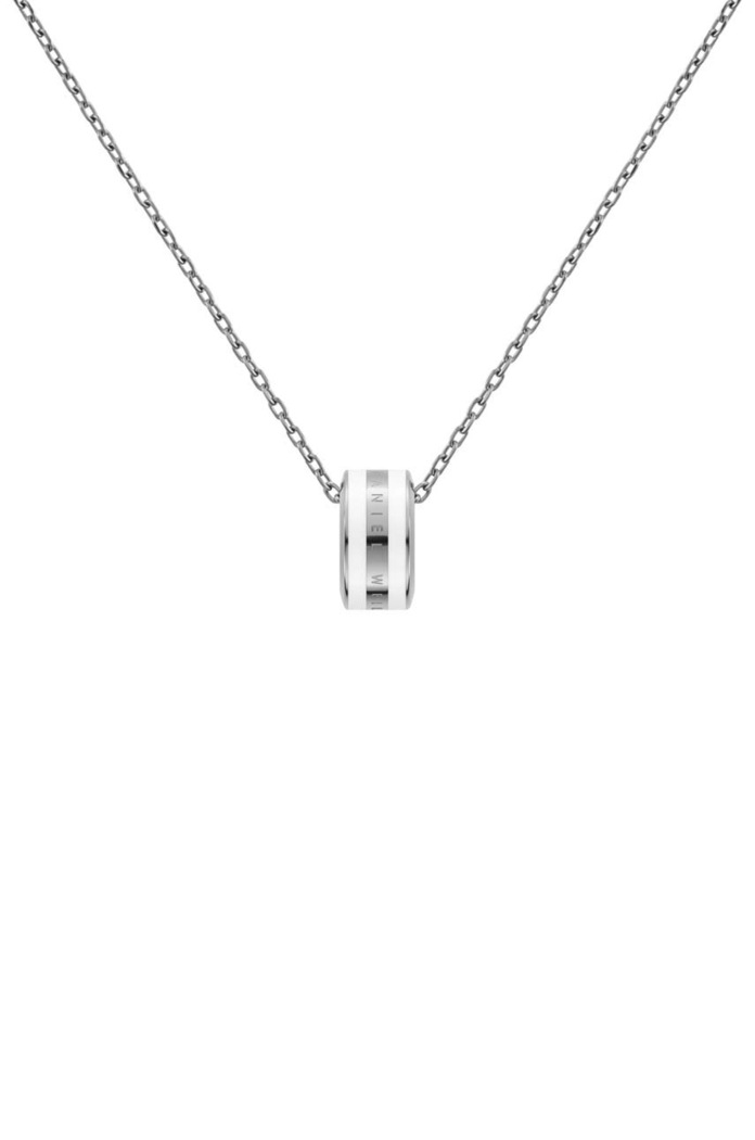 Ogrlica Daniel Wellington Emalie Necklace Darilna škatla srebrna DW00400304