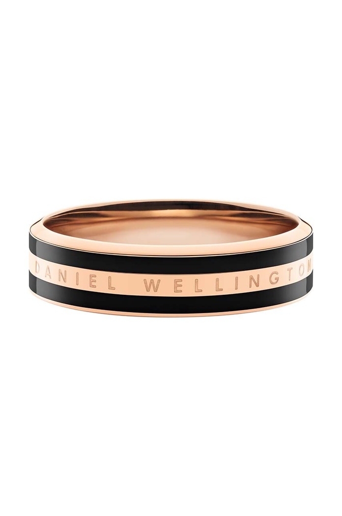 Daniel Wellington pierścionek Emalie Ring Black 58 Gift Box złoty DW00400318