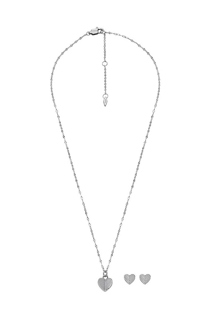 Fossil Naszyjnik i kolczyki JF04669SET srebrny AA00