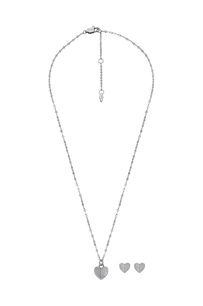 Fossil Naszyjnik i kolczyki JF04669SET srebrny AA00