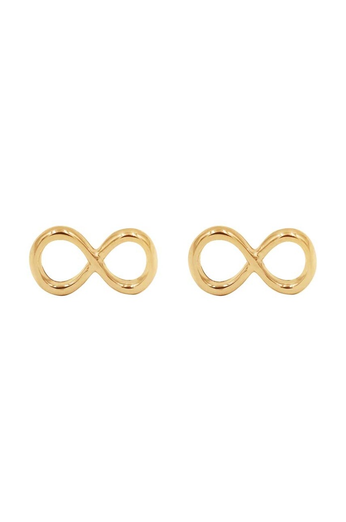 Pozlátené náušnice Lilou Infinity Darčekový box zlatá K/32/8/Z