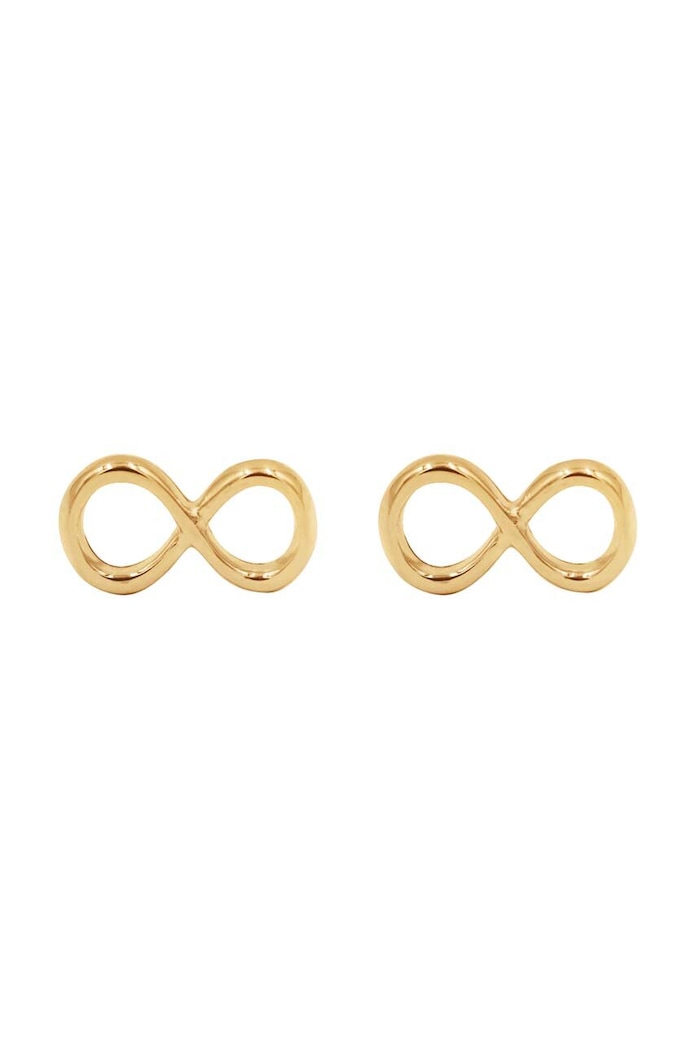Pozlátené náušnice Lilou Infinity Darčekový box zlatá K/32/8/Z