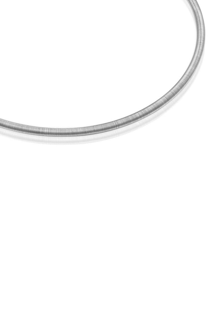 Tous naszyjnik Mesh Tube 1004116100 srebrny AA00