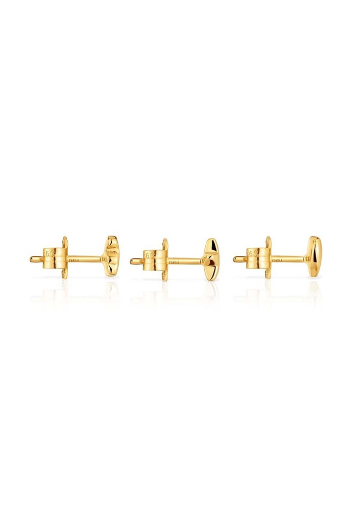 Tous kolczyki pozłacane 3-pack Bold Motif 1004102700 złoty AA00