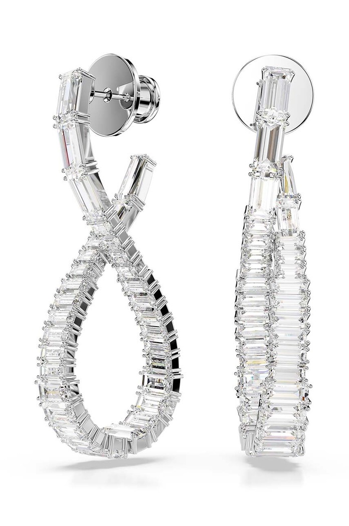 Swarovski cercei HYPERBOLA zirconiu cubic argintiu 5677628