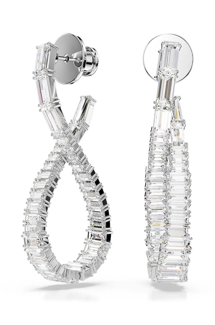 Swarovski cercei HYPERBOLA zirconiu cubic argintiu 5677628