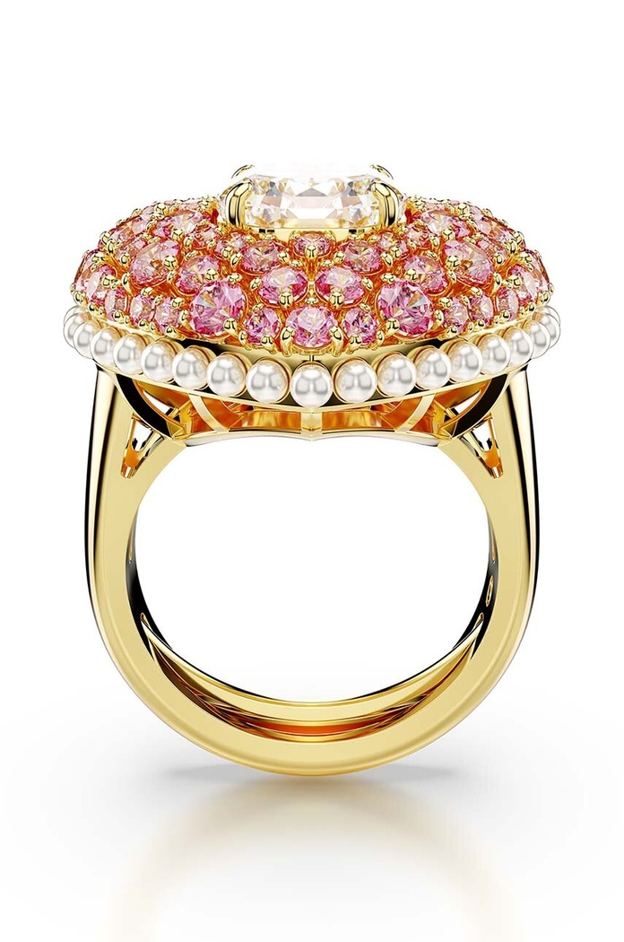 Swarovski gyűrű HYPERBOLA rózsaszín 5690058