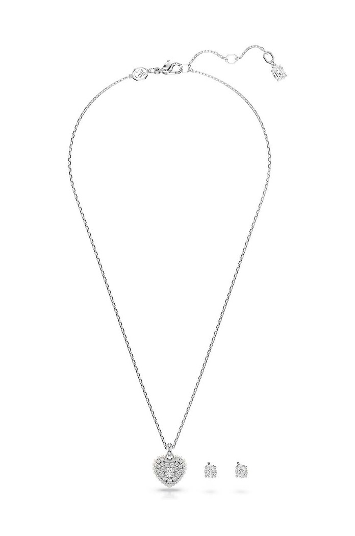 Swarovski colier si cercei HYPERBOLA 5684383 argintiu AA00