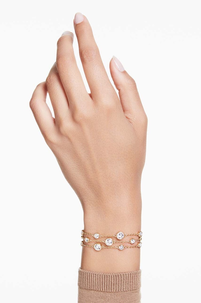 Swarovski bransoletka IMBER 5680095 złoty