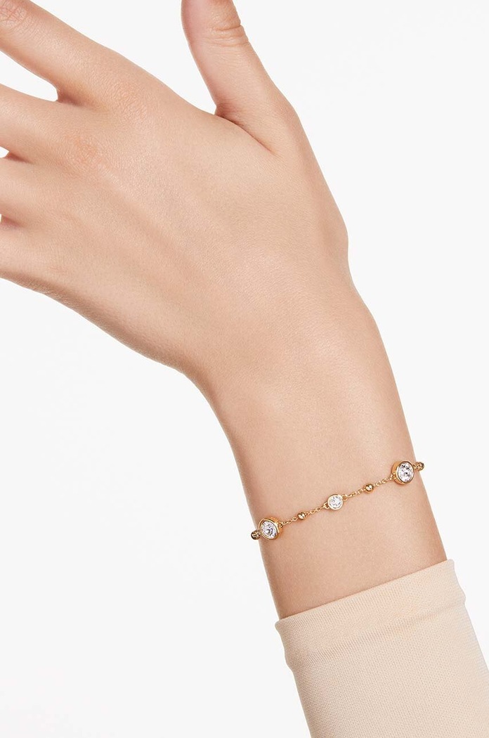 Swarovski bransoletka IMBER 5680094 złoty
