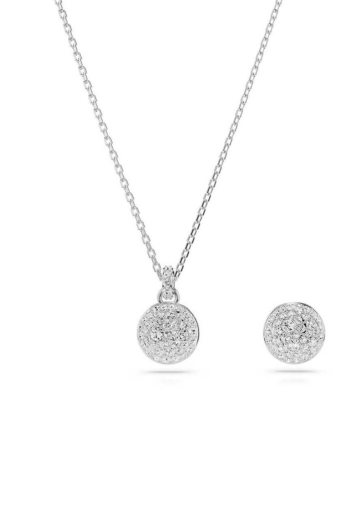 Swarovski colier si cercei METEORA 2-pack argintiu 5683445