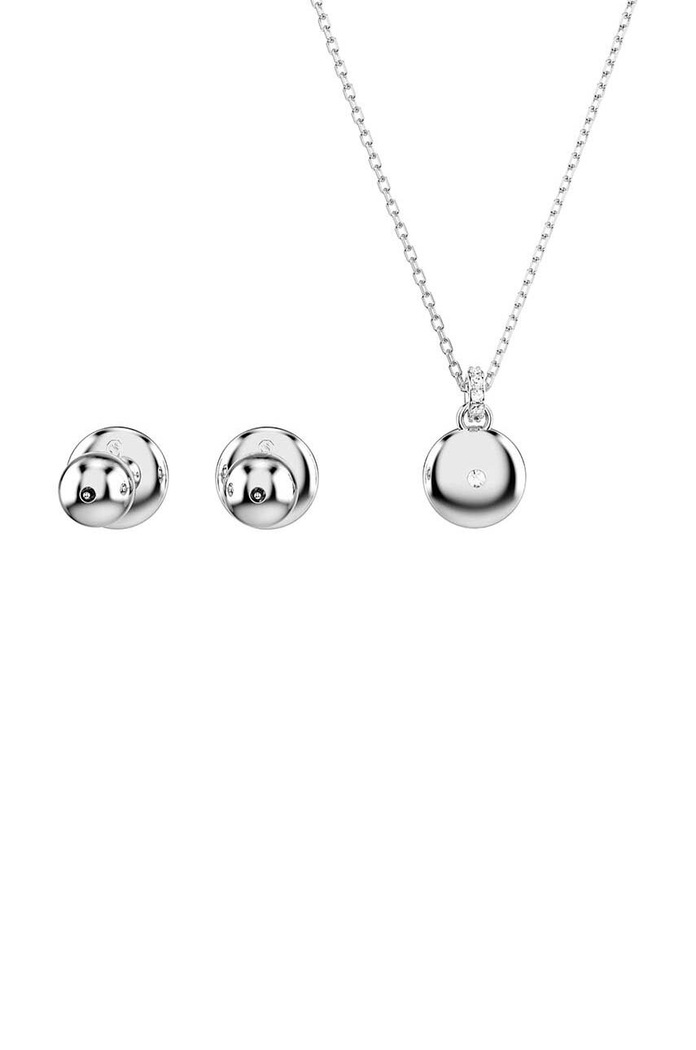 Swarovski colier si cercei METEORA argintiu 5683445