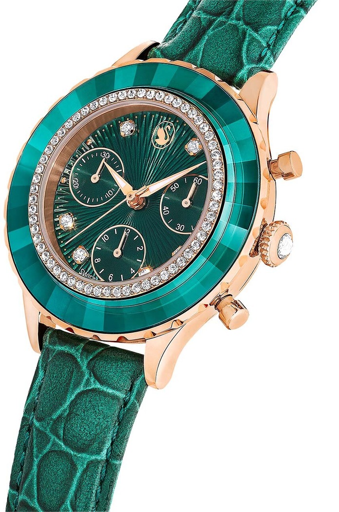 Ceas OCTEA CHRONO Swarovski 5672931 verde