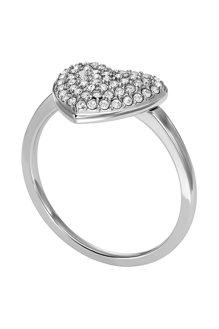 Accesorii Fossil Inel Sadie Glitz Heart JF04677040 argintiu