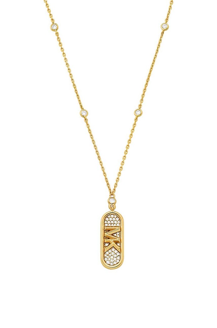 Srebrna ogrlica prevučena zlatom Michael Kors srebro zlatna MKC1729CZ710
