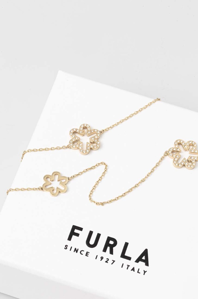 Ogrlica Furla FJ4111NTU zlatna AA00