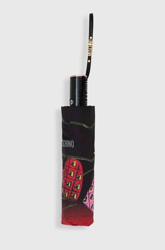 Doplňky Deštník Moschino 8987.openclose černá