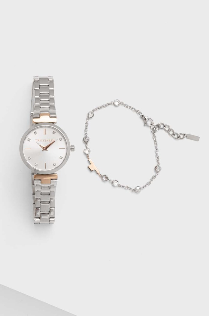Hodinky a náramok Trussardi R2453164508 strieborná AA00