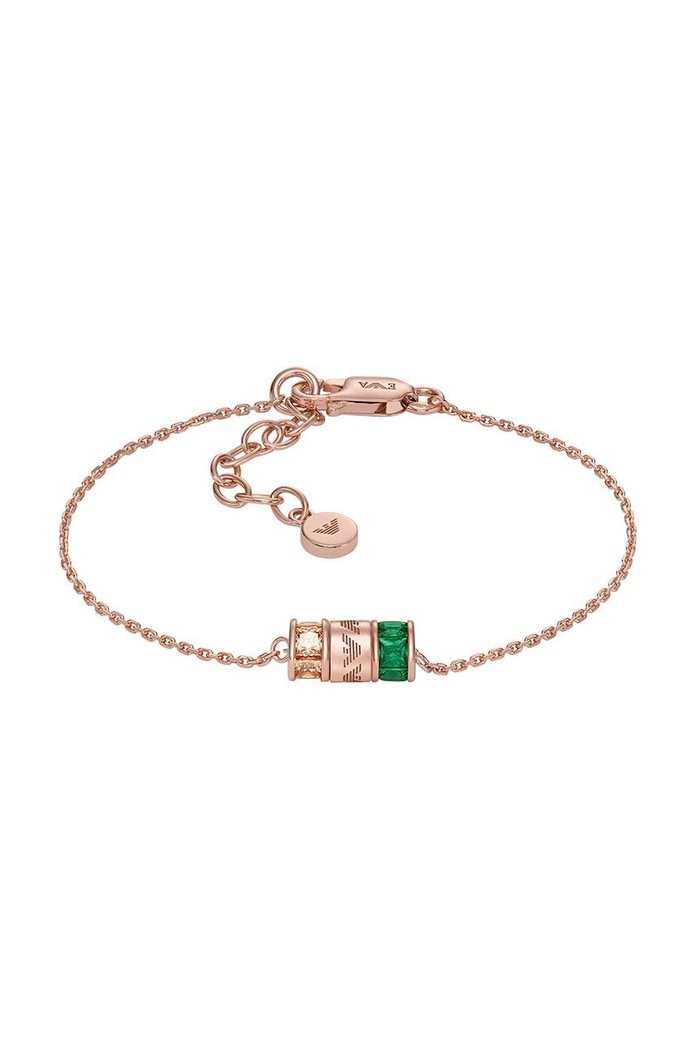 Srebrna narukvica presvučena zlatom Emporio Armani srebro zlatna EG3579221