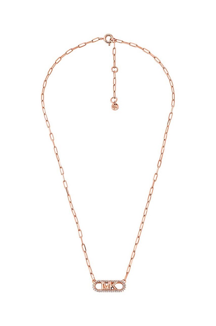 Srebrna ogrlica presvučena zlatom Michael Kors MKC1655CZ791 zlatna AA00