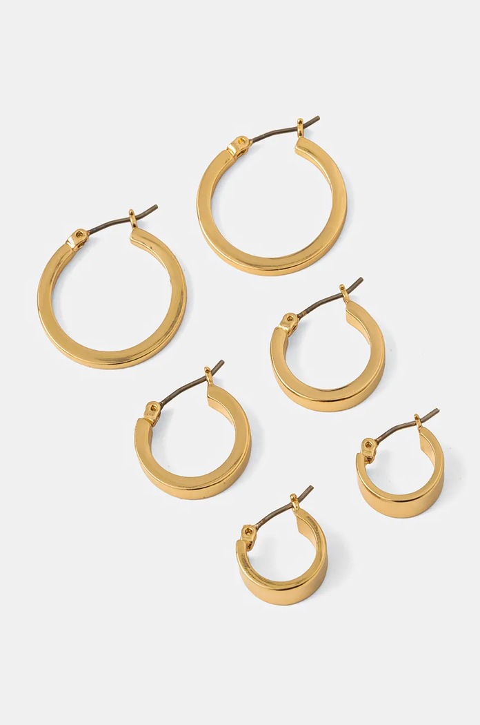 Náušnice Dkny 3-pack 3-pack zlatá 60568434