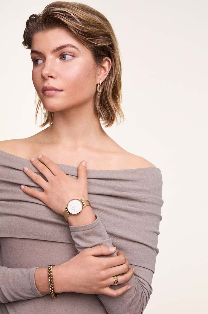 Náušnice Daniel Wellington DW00400594 zlatá AA00