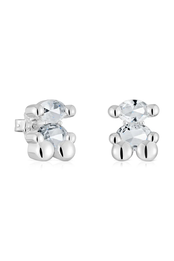 Tous kolczyki srebrne Bold Bear Gem srebro srebrny 1004226300