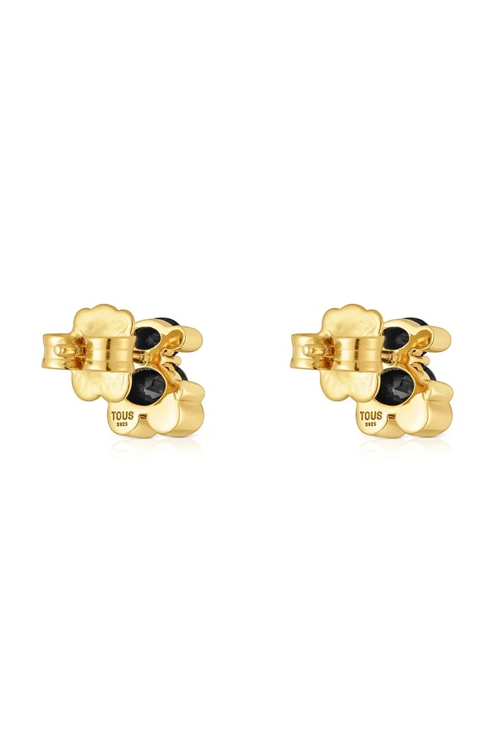 Аксесоари Позлатени сребърни обици Tous Bold Bear Gem 1004226800 злато