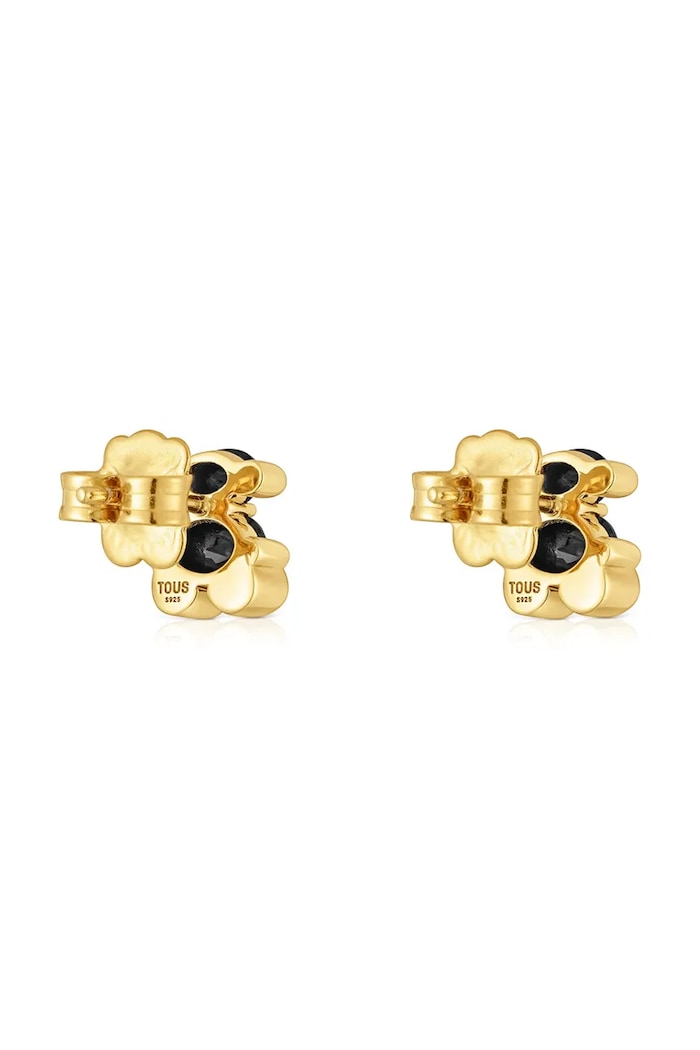 Аксесоари Позлатени сребърни обици Tous Bold Bear Gem 1004226800 злато