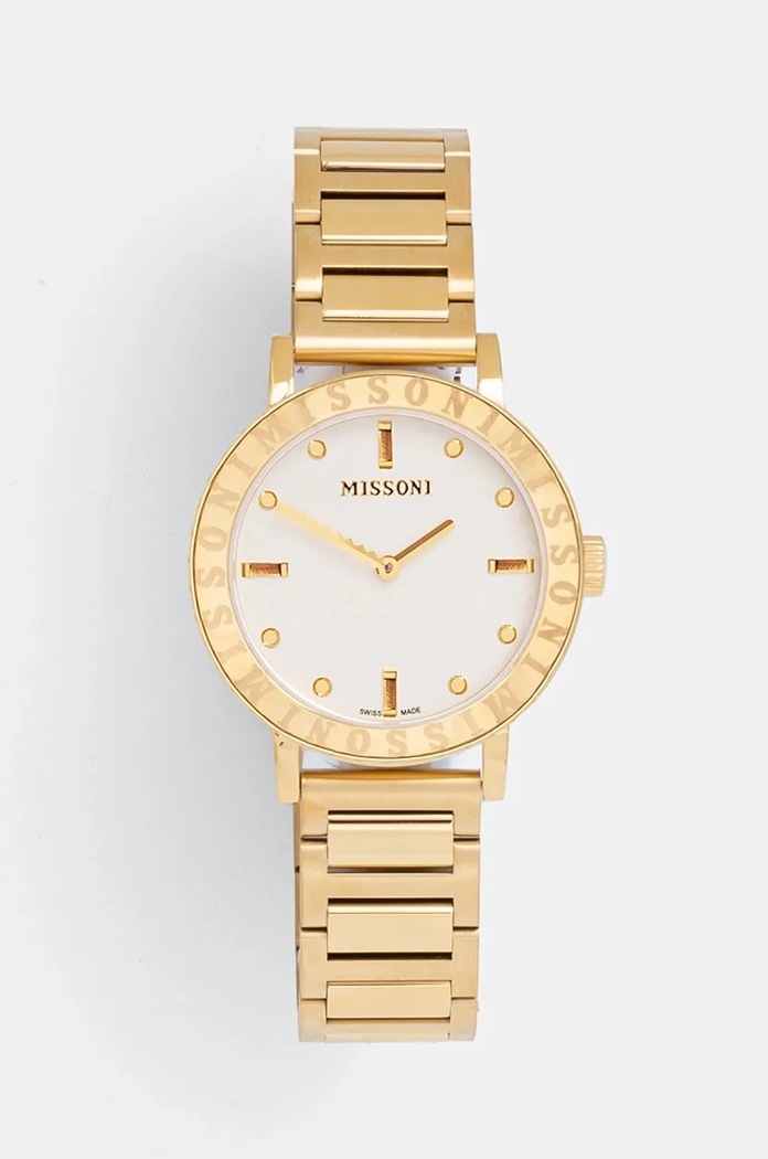 Missoni zegarek złoty MWQK00522