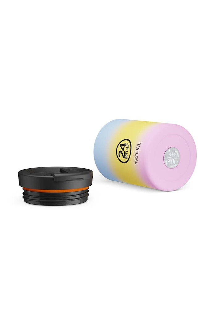 Accesorii 24bottles cana termica Travel Tumbler 350ml Aurora Travel.Tumb.350.Aurora galben