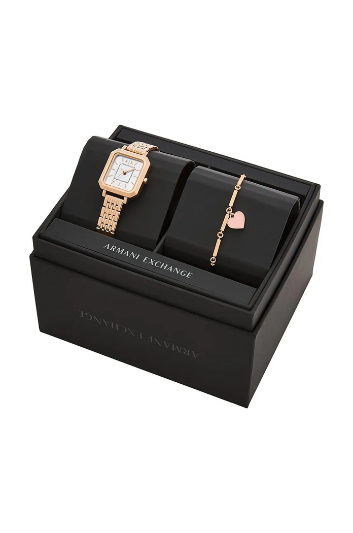 Hodinky a náramok Armani Exchange AX7164SET