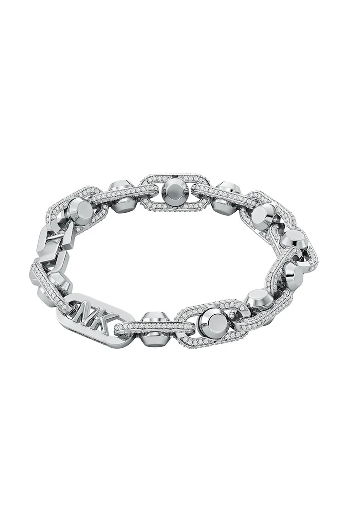 Zapestnica Michael Kors Pavé Astor kubični cirkonij srebrna MKJ8403CZ040