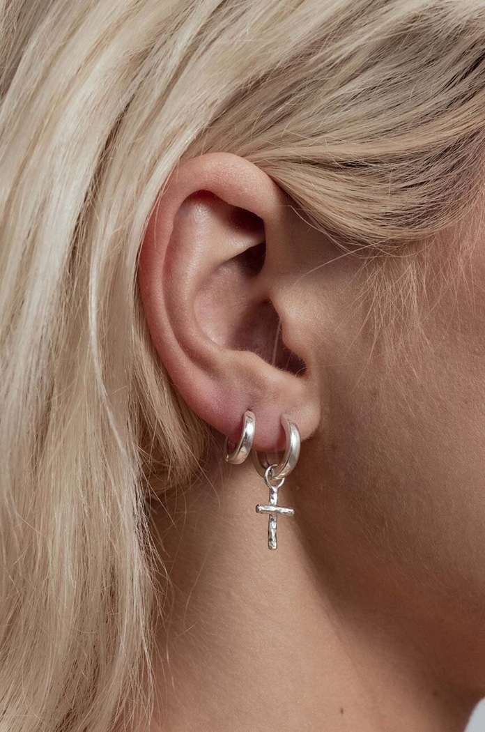 Accesorii No More cercei de argint ER79SS argintiu