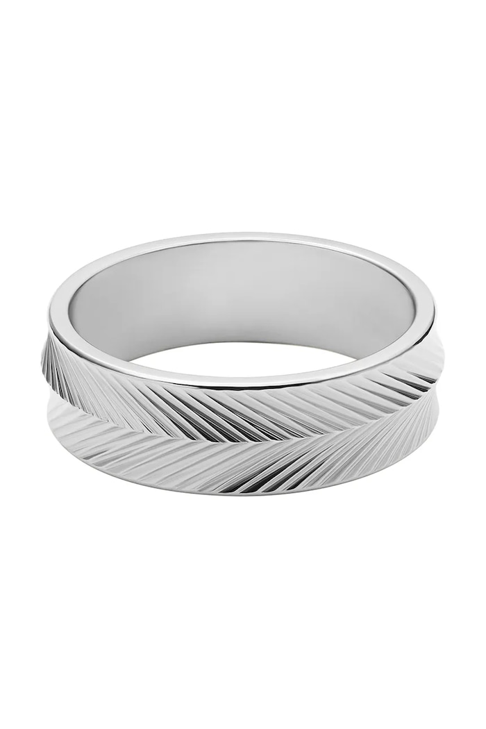 Fossil inel Harlow Linear Texture JF04667040 argintiu AA00