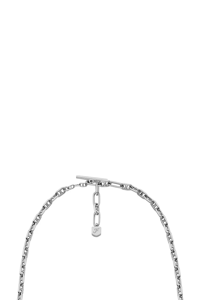 Accesorii Fossil colier JA7243040 argintiu