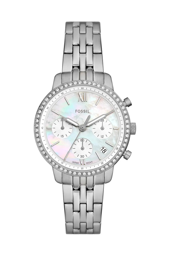 Fossil zegarek srebrny ES5357