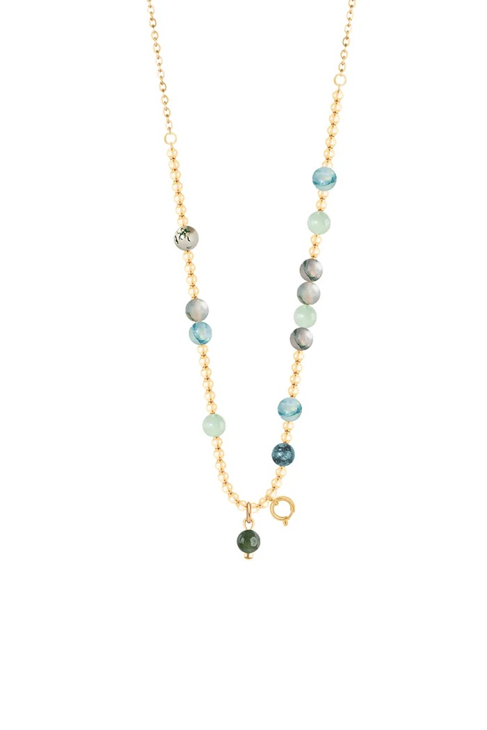 Lilou colier placat cu aur Planets placat cu aur aur 239/410/LAN/MIXKAM/LOCK