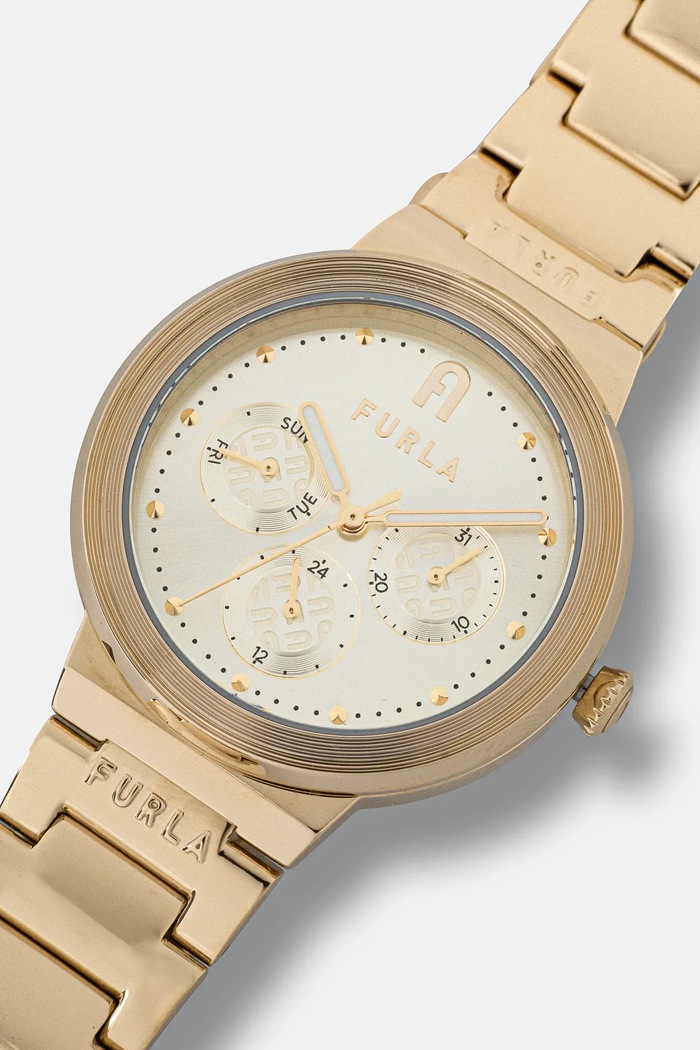 Akcesoria Furla zegarek WW00040006L2 złoty