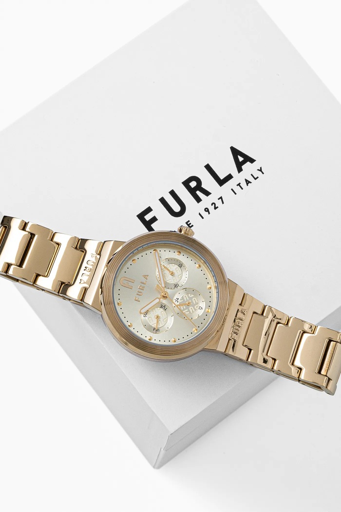 Furla zegarek złoty WW00040006L2
