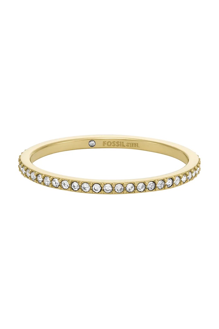 Prsteň Fossil Ellis Pavé Glitz JF04686710 zlatá AA00