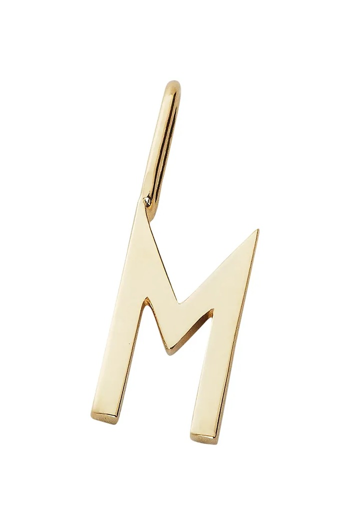 Pozlacený stříbrný přívěsek Design Letters stříbro zlatá 90201547M