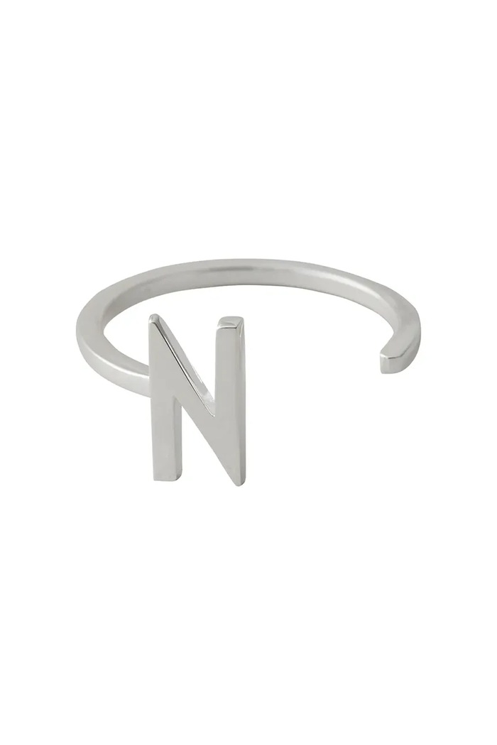 Design Letters anello in argento argento argento 90601001N