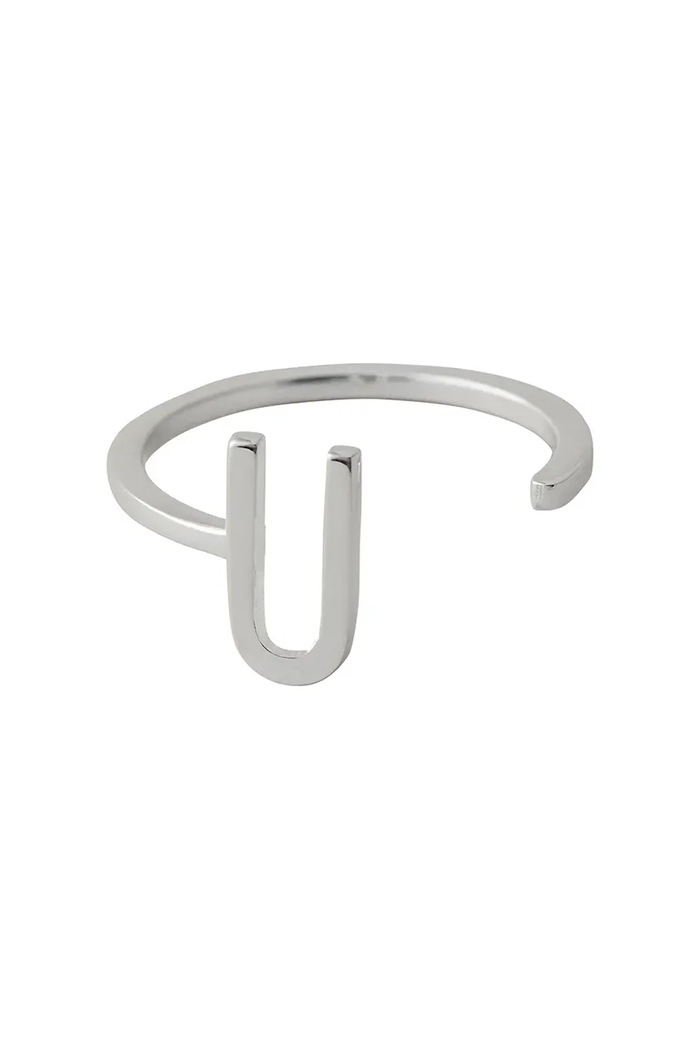 Ασημένιο δαχτυλίδι Design Letters ασήμι ασημί 90601001U