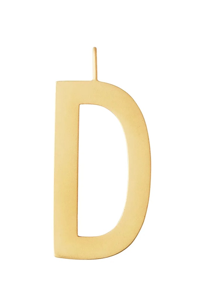 Επιχρυσωμένο ασημένιο μενταγιόν Design Letters ασήμι χρυσαφί 90201001D