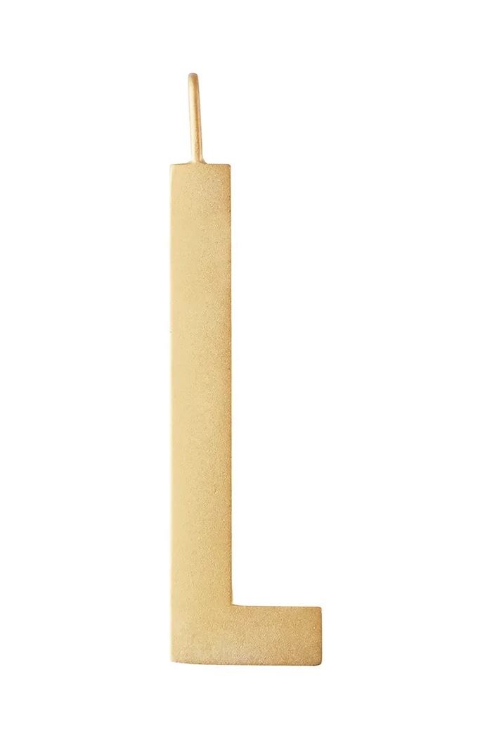 Pozlacený stříbrný přívěsek Design Letters stříbro zlatá 90201001L